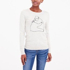 J Crew Polar Bear Sweater size XS